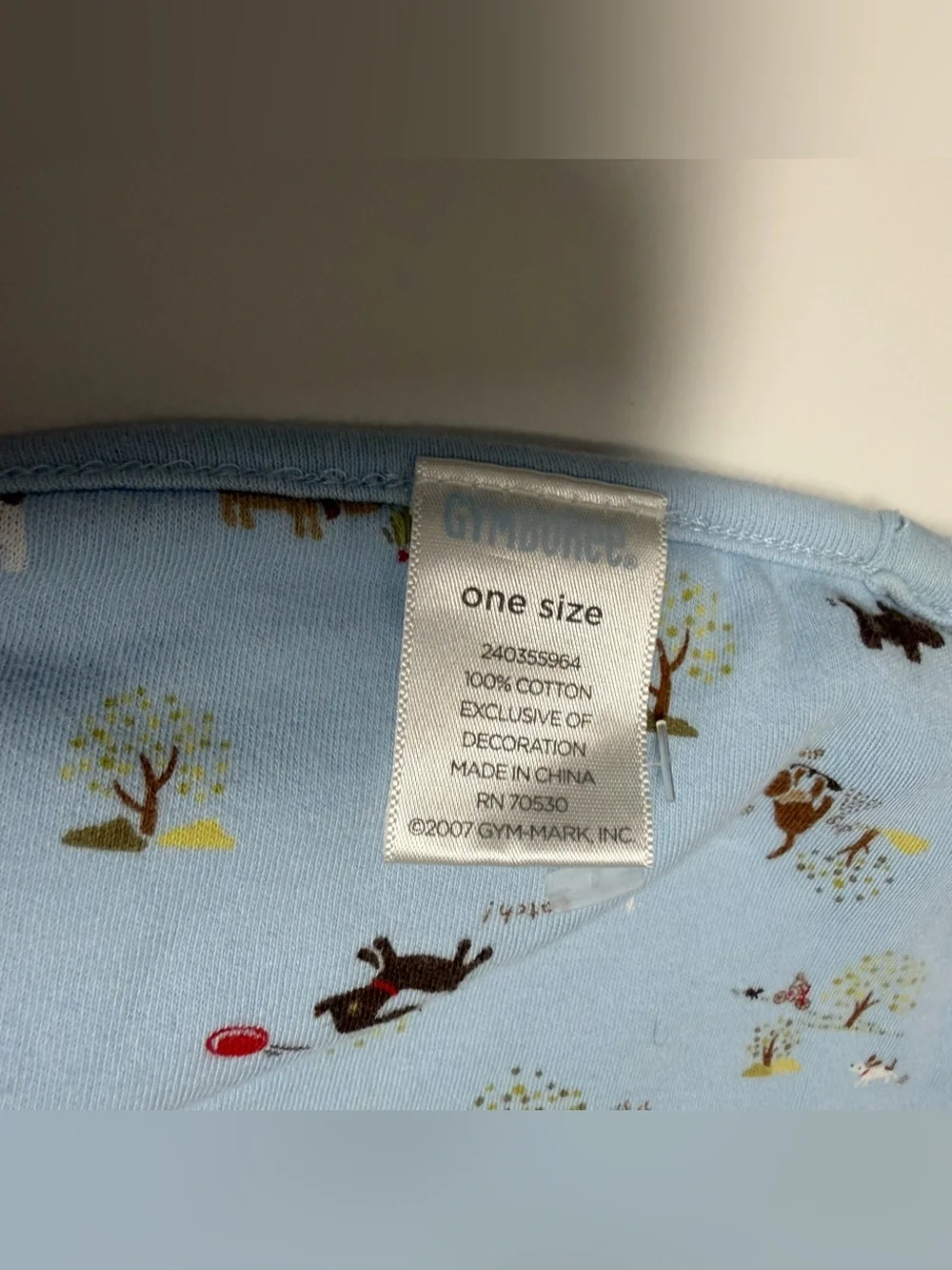 Vintage 2007 Gymboree Ruff Ruff Doggy Reversible Blanket